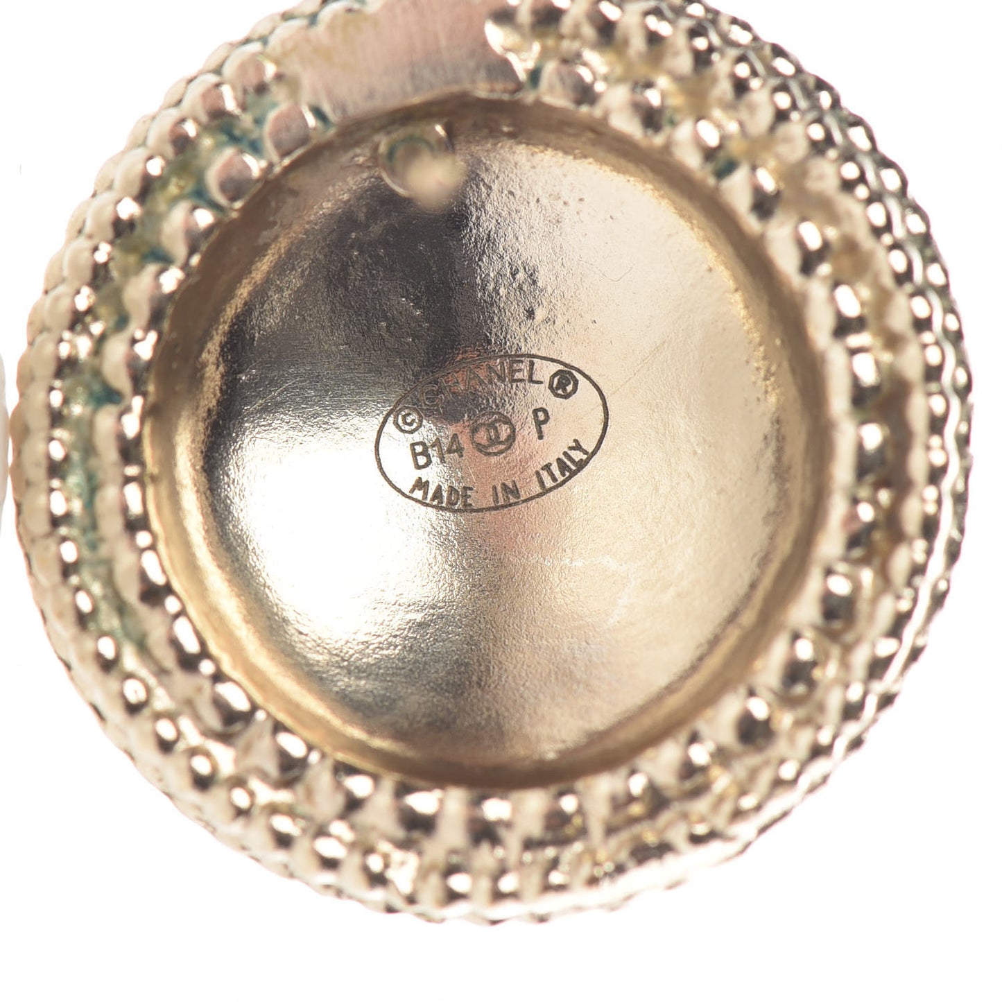 Medallion CC Earrings Gold