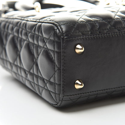 Christian Dior Lambskin Cannage Small My ABCDior Lady Dior Black 9 of 13