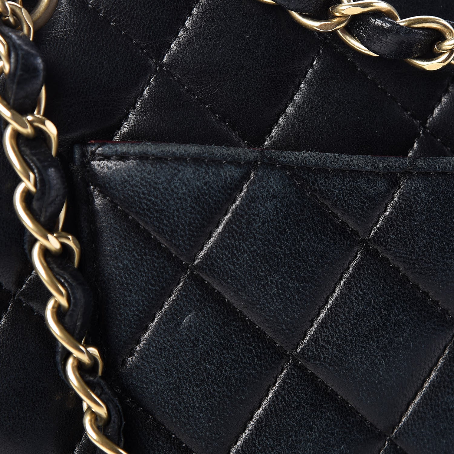 Chanel Lambskin Quilted Medium Double Flap Black 8 of 20