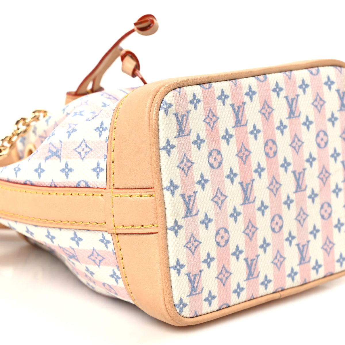 Louis Vuitton Minigram LV Stamp Nano Noe Blue 8 of 9