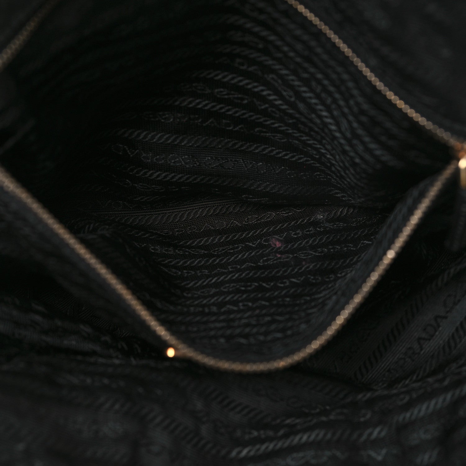 Prada Tessuto Nylon Shoulder Bag Black 10 of 13