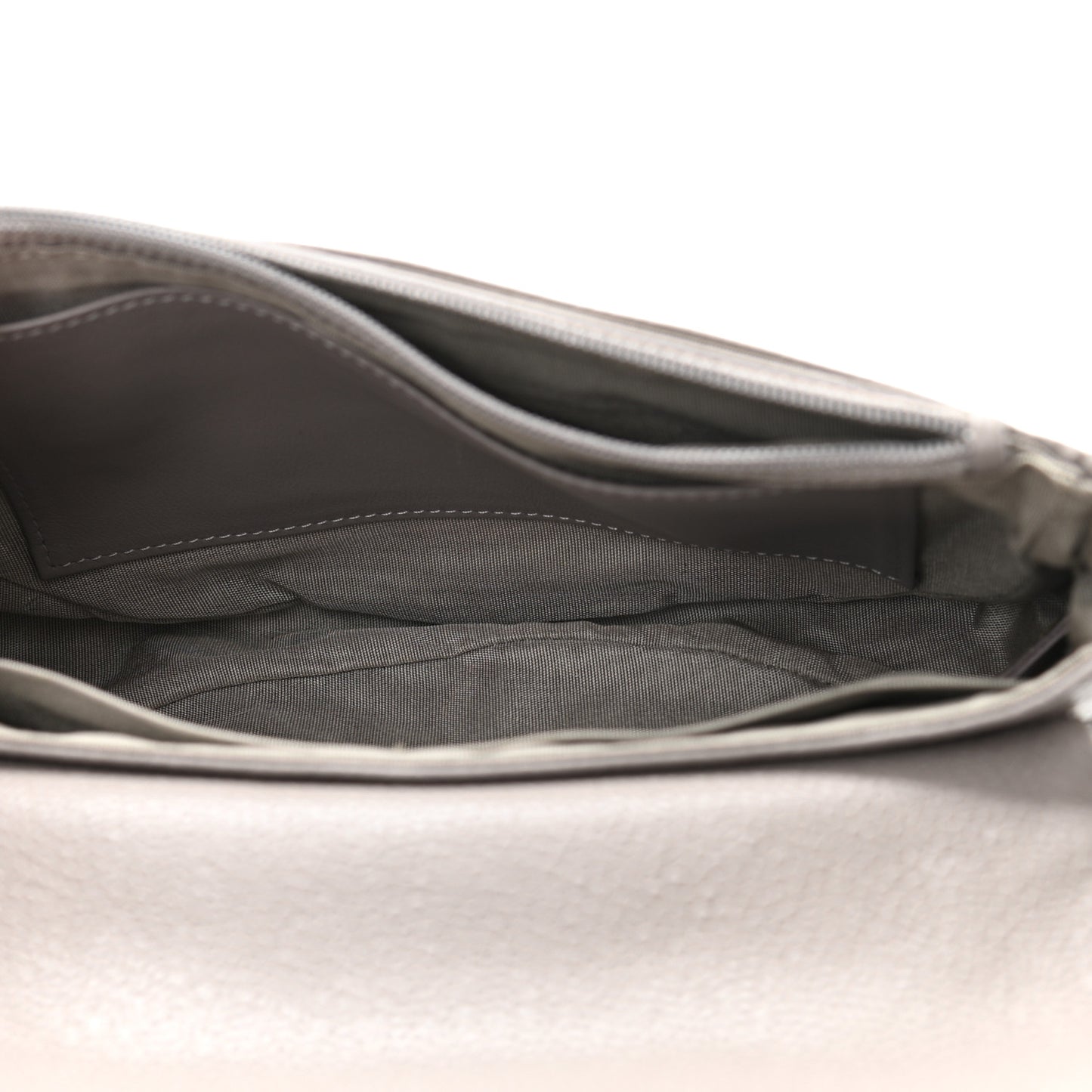 Caviar Half Moon Wallet On Chain WOC Light Grey