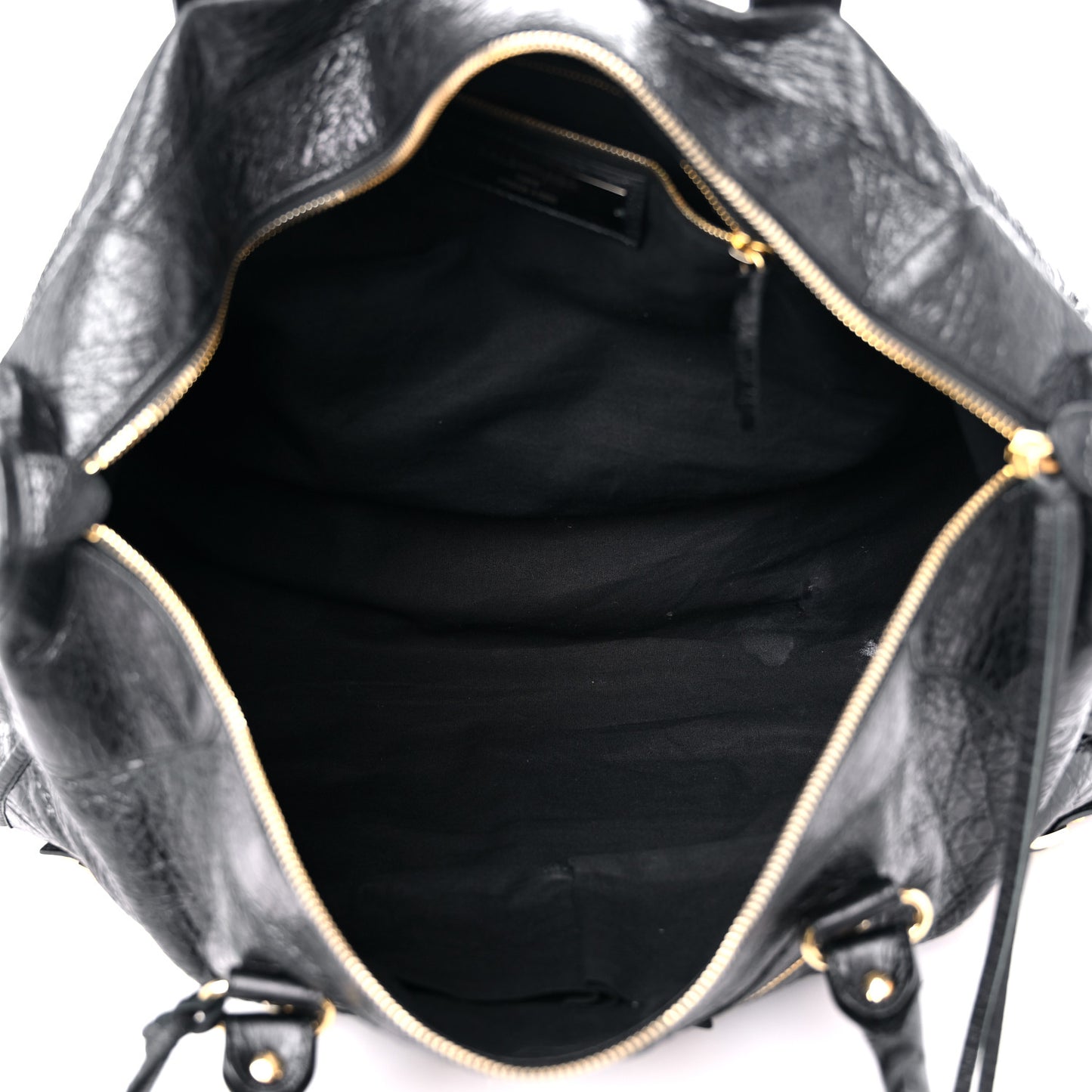 Agneau Classic Gold Hardware Work Black