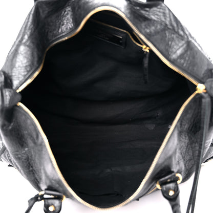Balenciaga Agneau Classic Gold Hardware Work Black 5 of 14