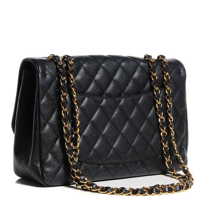 Chanel Caviar Jumbo Single Flap Black 3 of 7