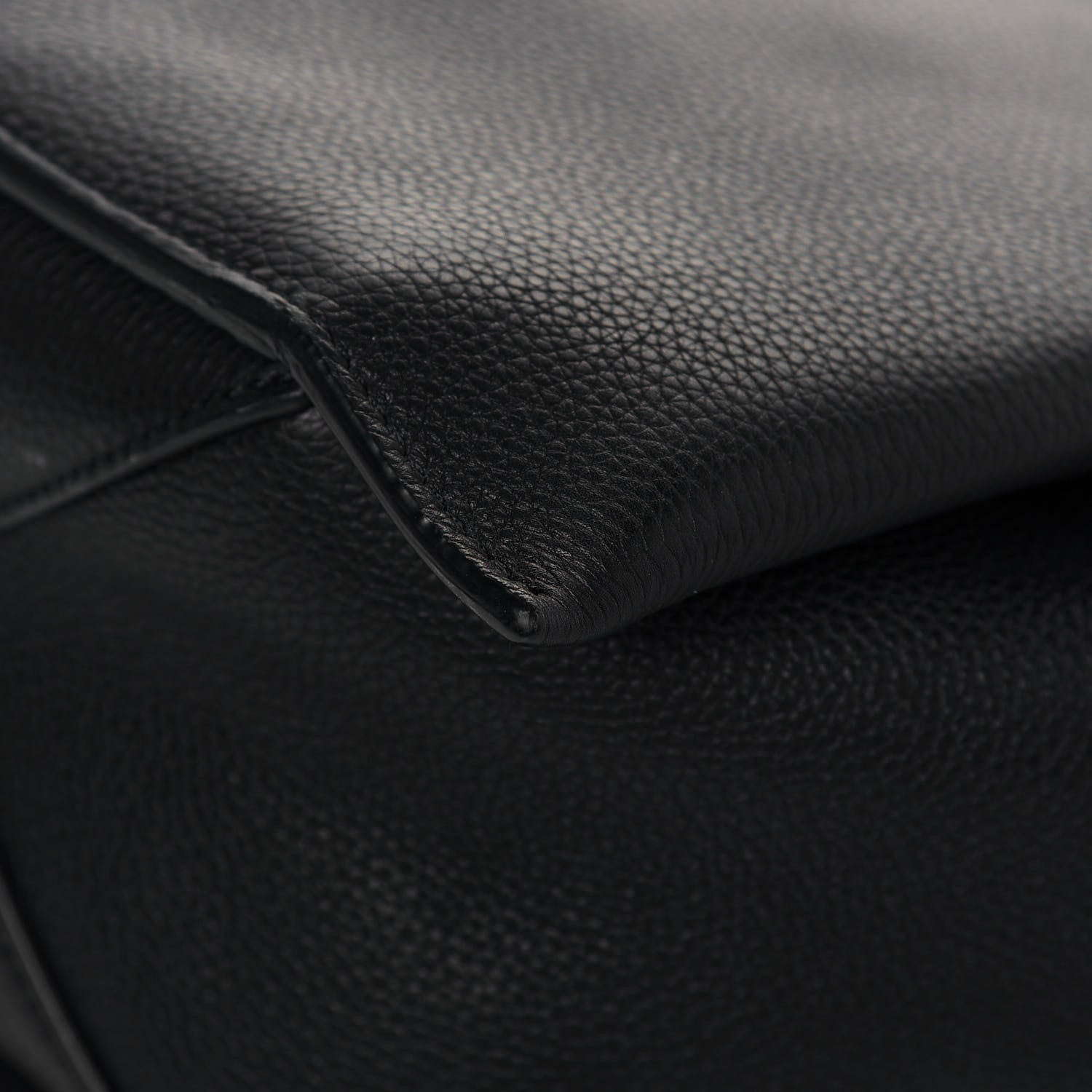 Celine Baby Grained Calfskin Medium Tri-Fold Bag Black 10 of 10