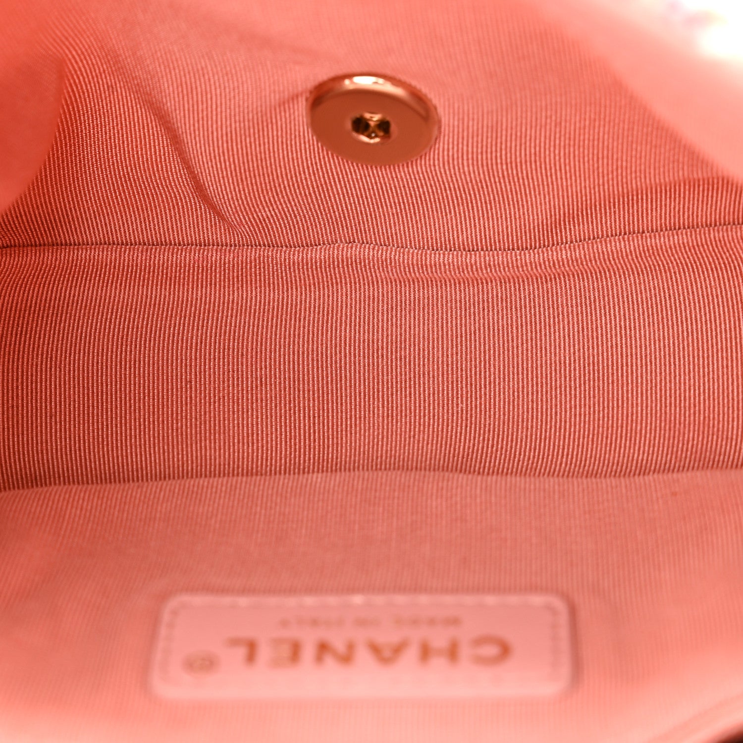 Chanel Tweed Mini Pearl Handle Flap Pink Beige Orange Ecru 5 of 12