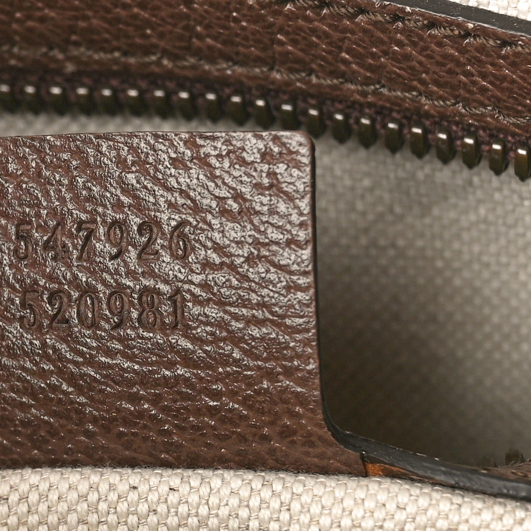 GG Supreme Monogram Web Small Ophidia Messenger Bag Brown