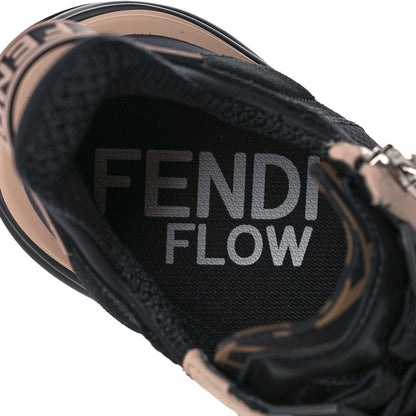 Fendi Nylon Suede Lycra Fendi Flow Low Top Sneakers 38 Black 7 of 7