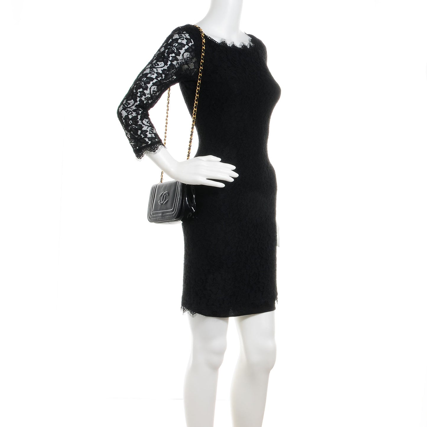 Patent Mini Flap Black