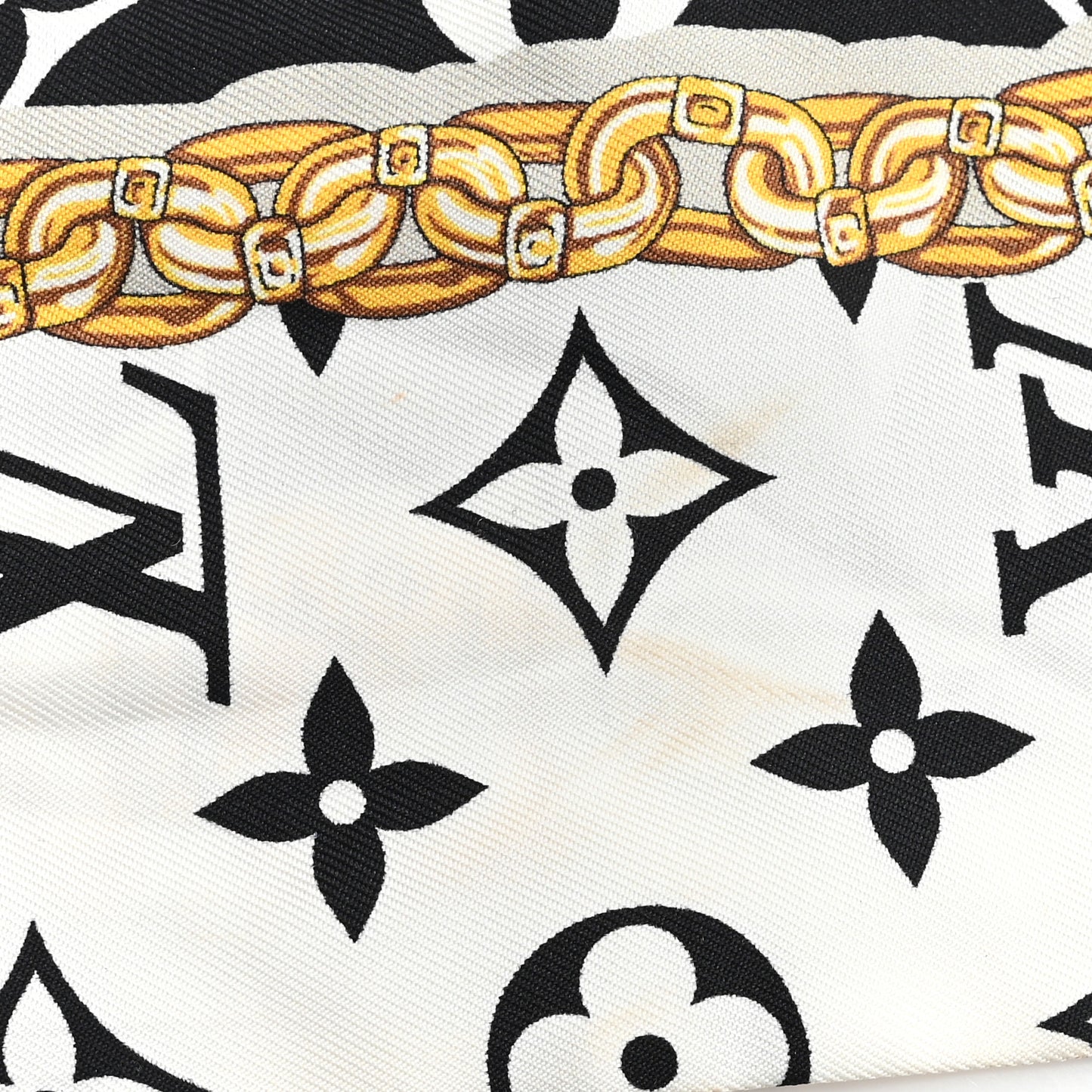 Silk Monogram Confidential Bandeau Black