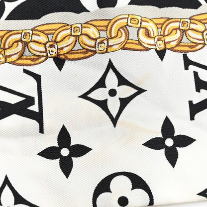 Louis Vuitton Silk Monogram Confidential Bandeau Black 3 of 3