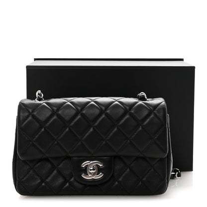 Chanel Lambskin Quilted Mini Rectangular Flap Black 11 of 11