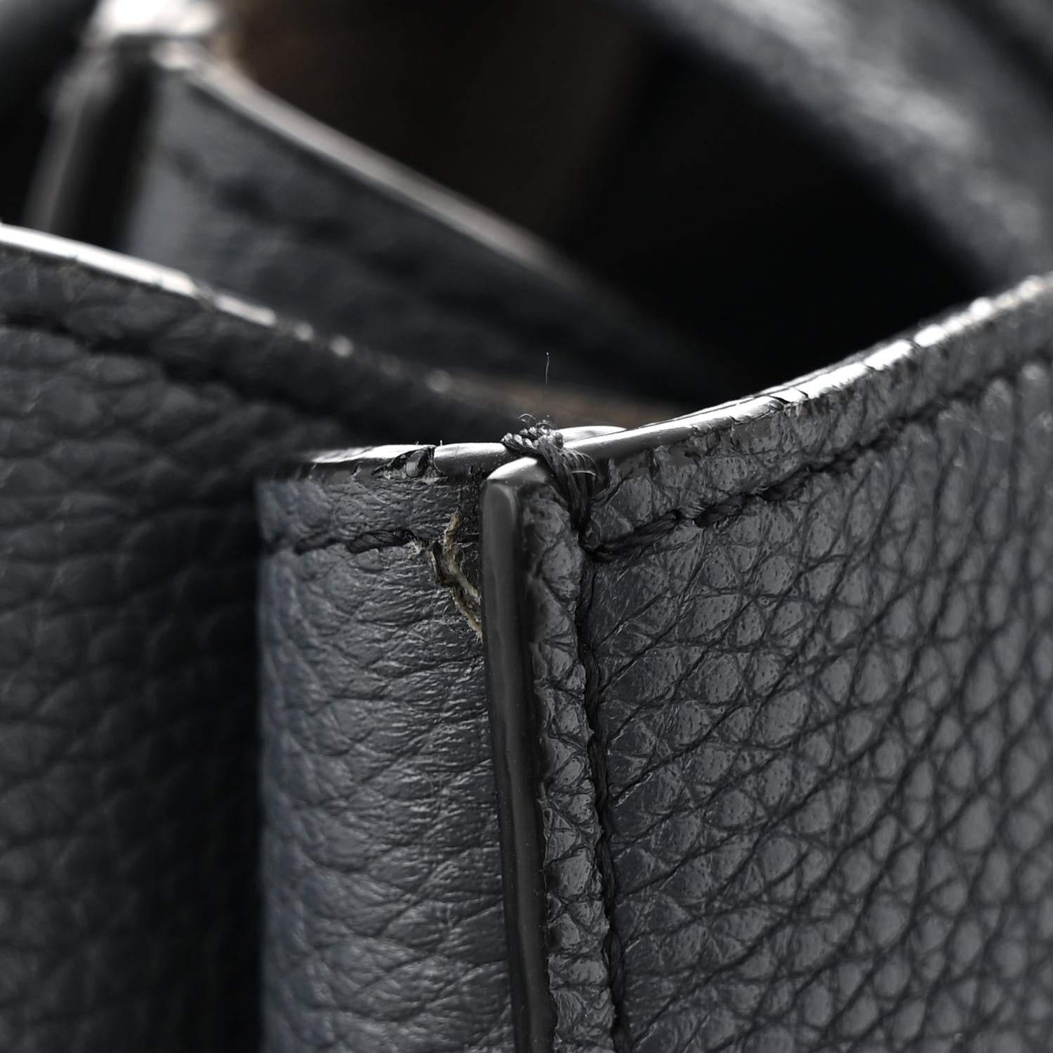 Celine Soft Grained Calfskin Small Belt Cabas Phantom Slate 12 of 13