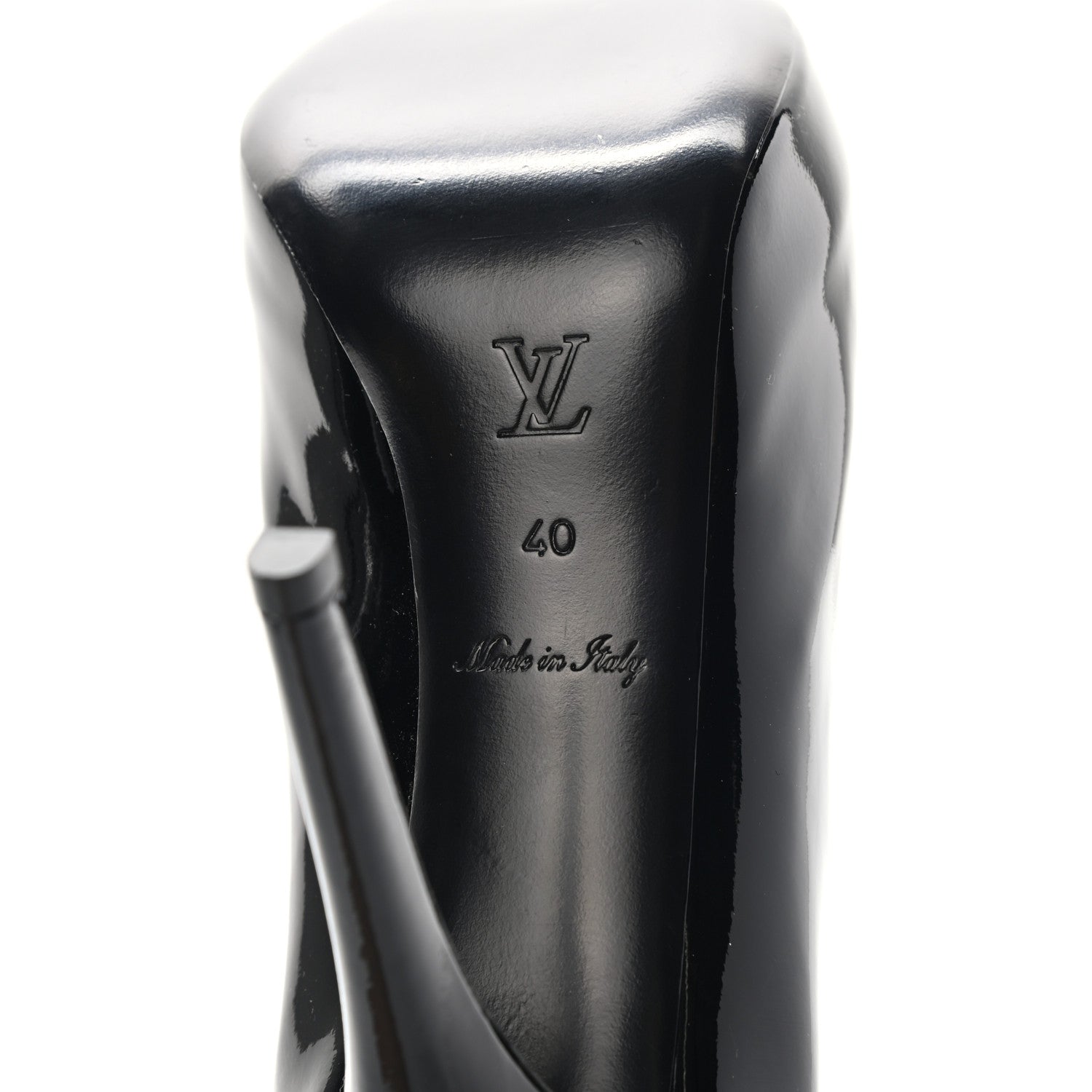 Louis Vuitton Patent Oh Really Peep Toe Pumps 40 Black 8 of 12
