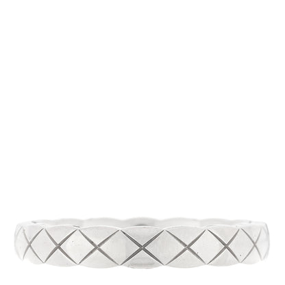 Chanel 18K White Gold Mini Coco Crush Ring 52 6 3 of 5