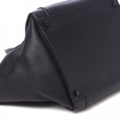 Celine Grained Calfskin Medium Phantom Luggage Black 5 of 9