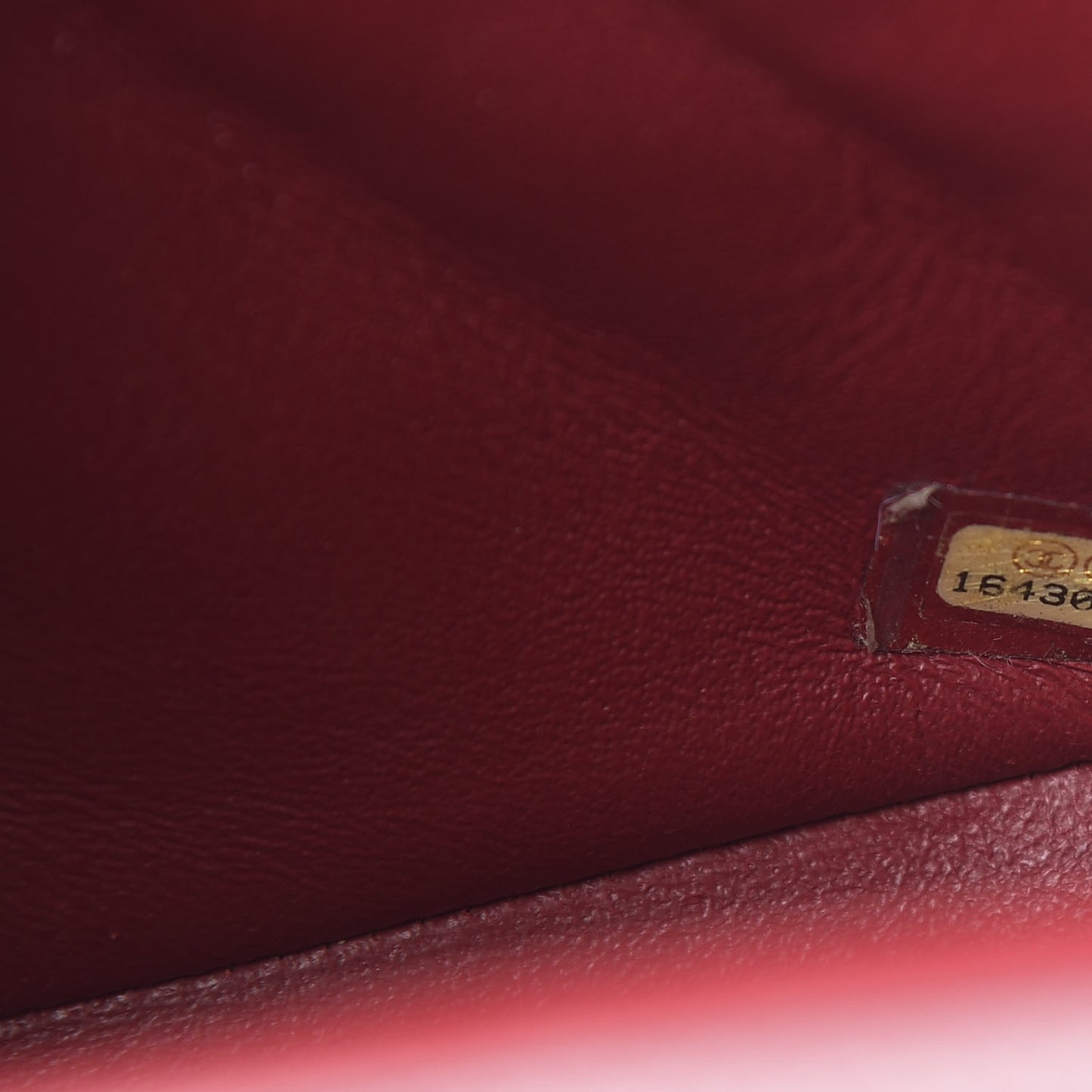 Caviar Quilted Mini Square Flap Red
