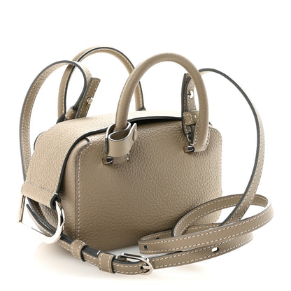 Delvaux Taurillon Soft Nano Cool Box Satchel Tourterelle Ivory 3 of 10