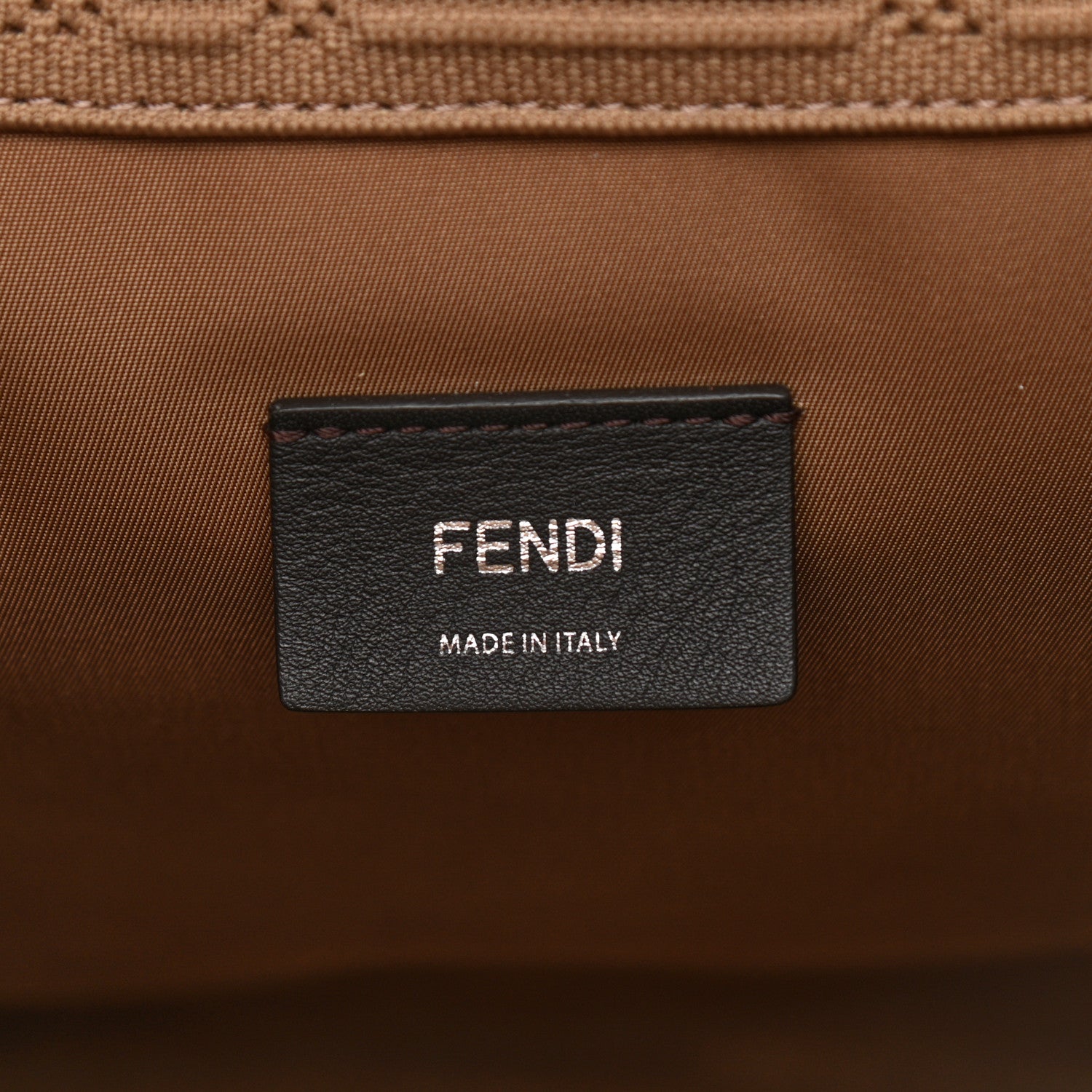 Fendi Technical Fabric Plexiglass FF Medium Fendi Sunshine Shopper Tote Sand 6 of 10