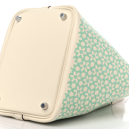 Hermes Swift Lucky Daisy Picotin Lock 18 PM Nata Vert 9 of 10