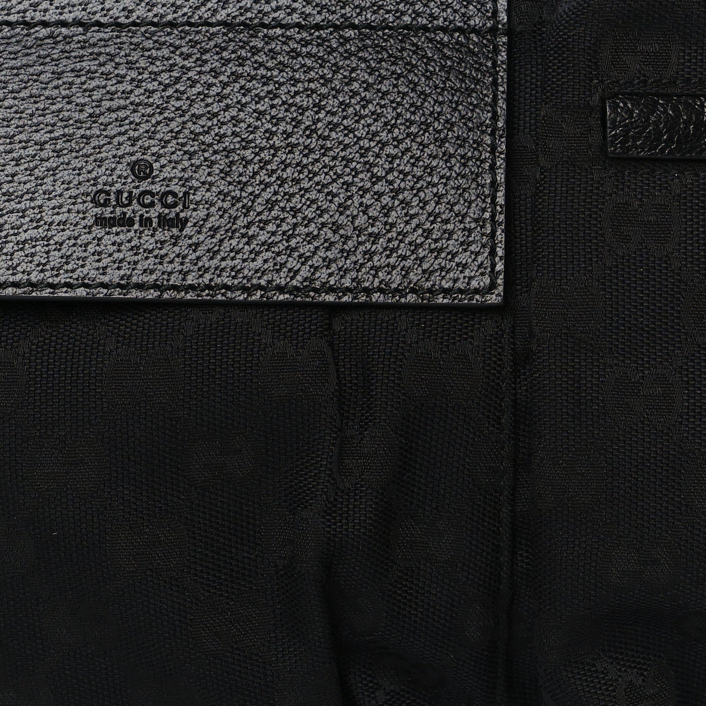 GG Monogram Double Pocket Belt Bag Black