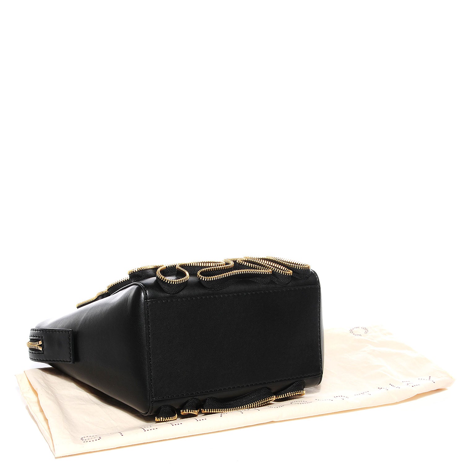 Stella McCartney Faux Leather Small Cavendish Zipper Tote Black 4 of 8
