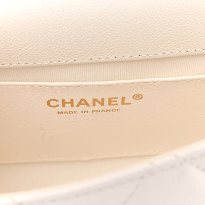 Chanel Caviar Quilted Small Flap White 5 of 11