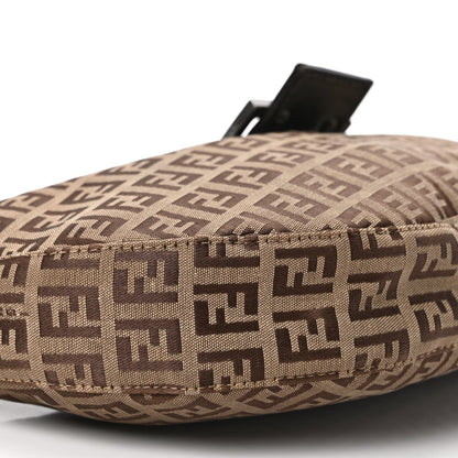 Fendi Zucchino Half Moon Baguette Brown 7 of 8