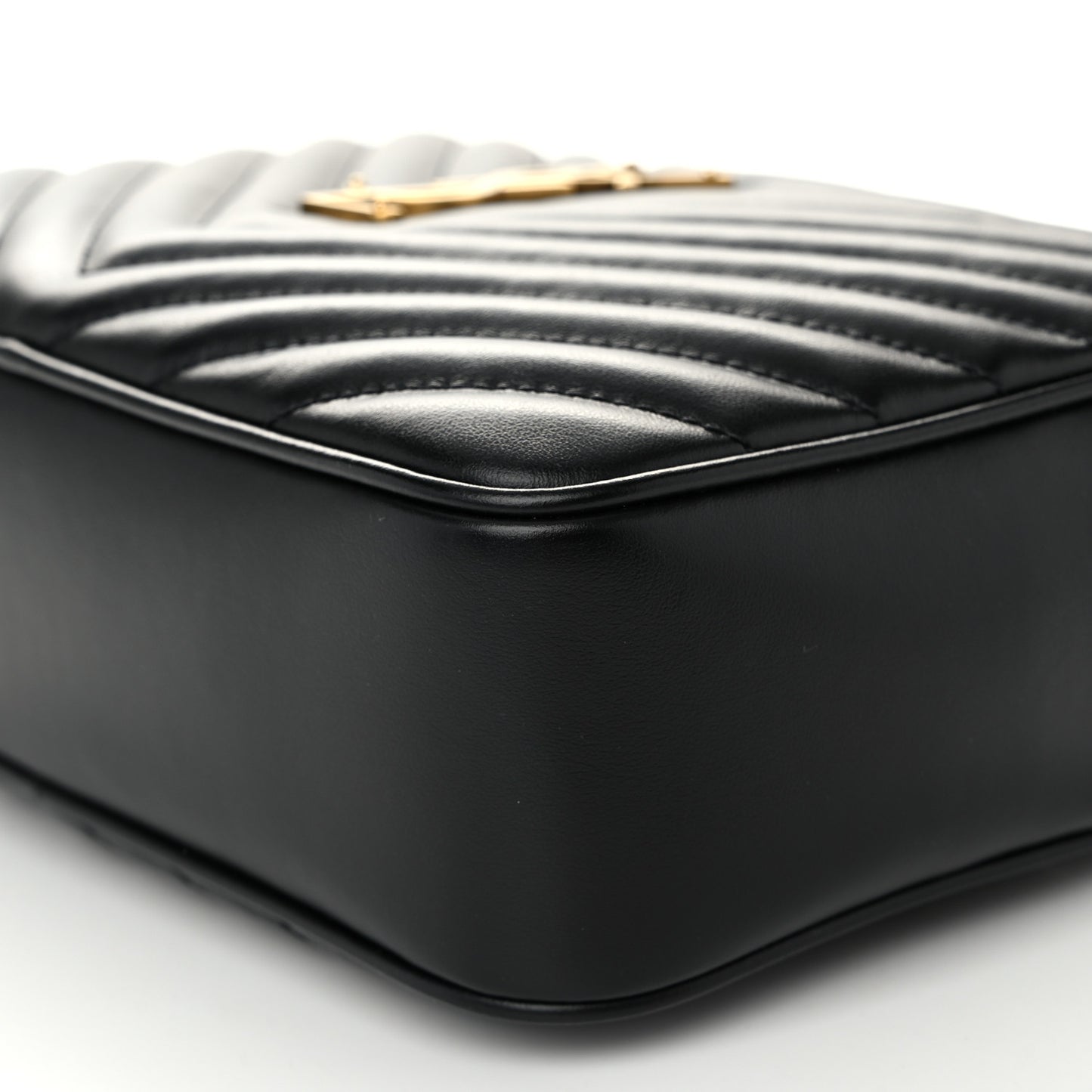 Calfskin Matelasse Monogram Lou Camera Bag Black