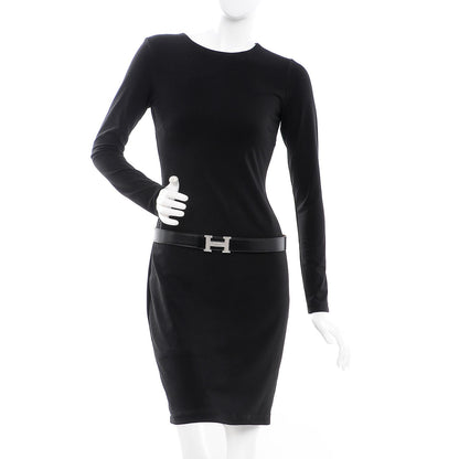 Hermes Box Togo 32mm Guilloche H Belt 90 Black Gold 2 of 9