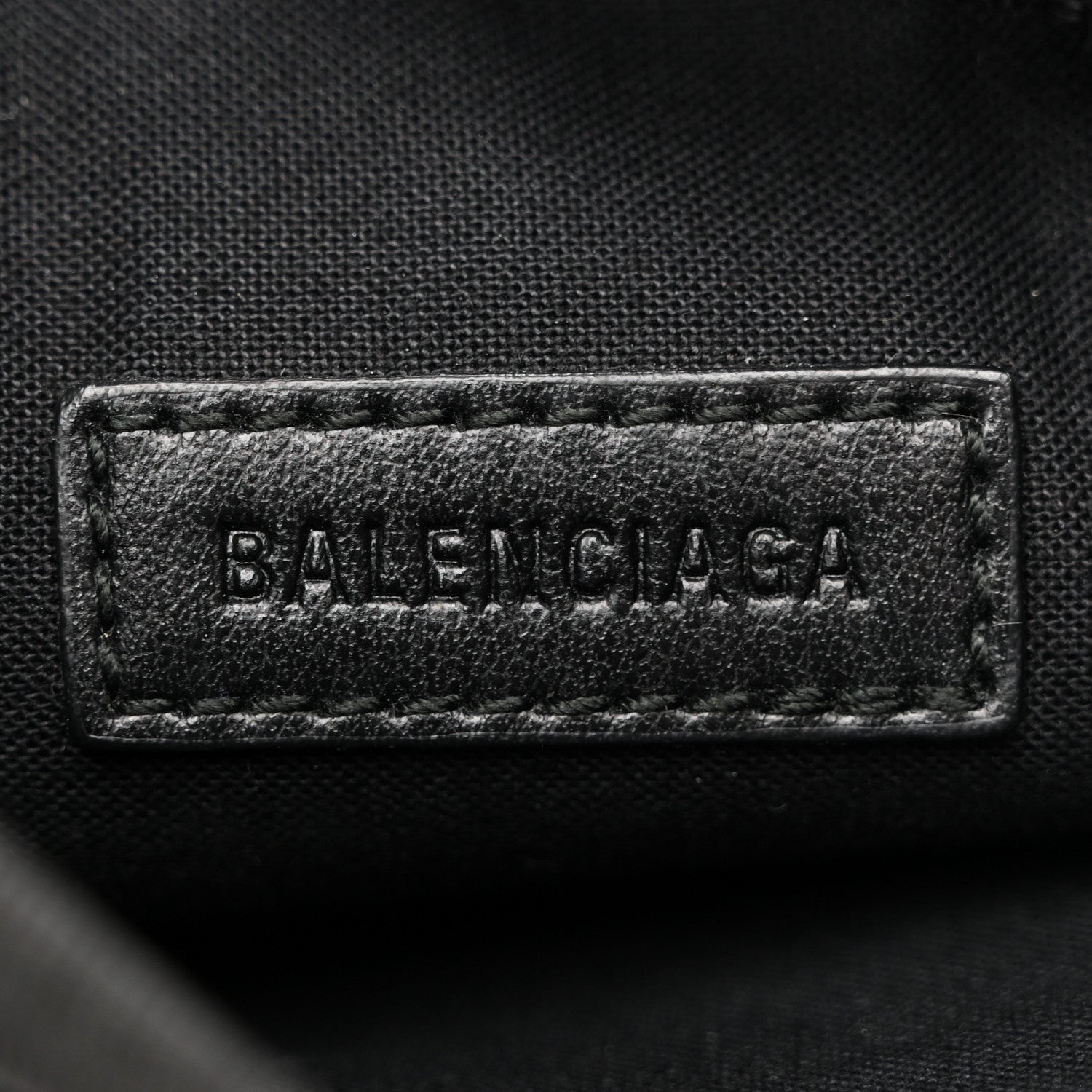 Balenciaga Nylon Allover Logo Small Explorer Crossbody Pouch Black White 6 of 12