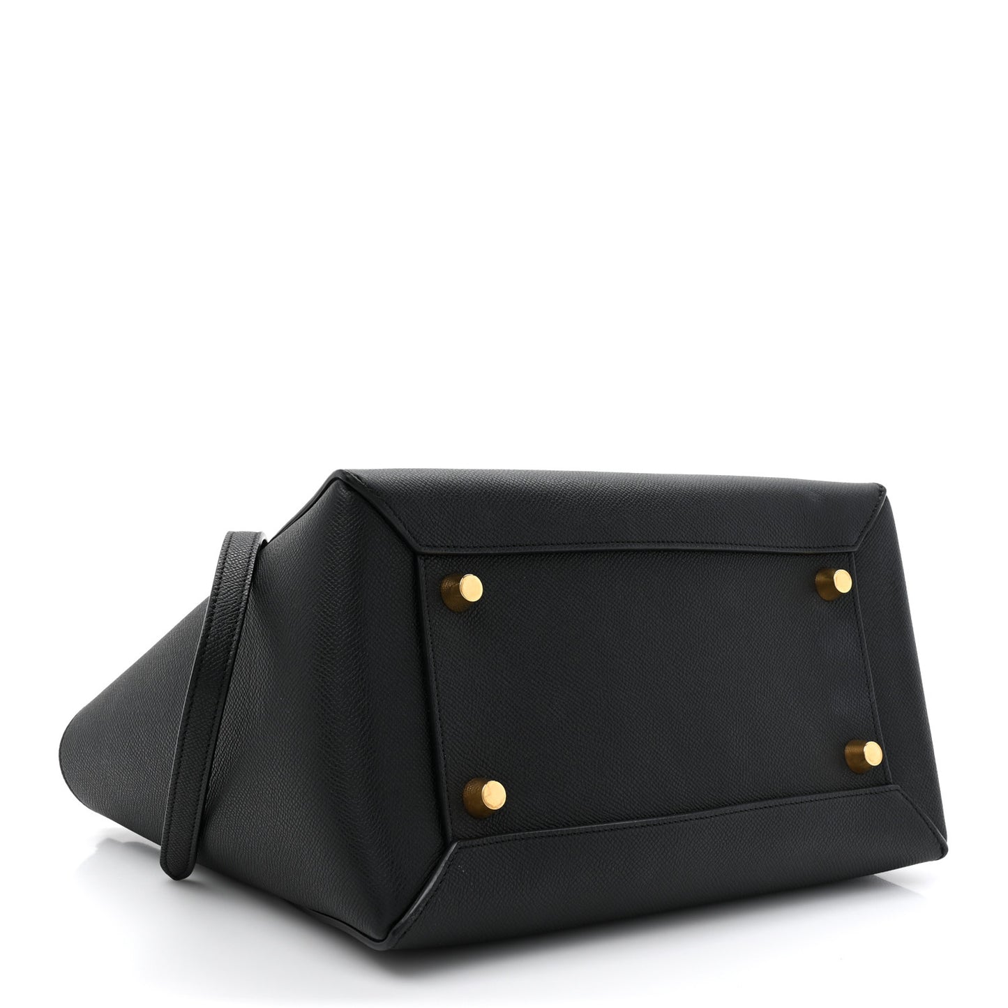 Grained Calfskin Belt Bag Black