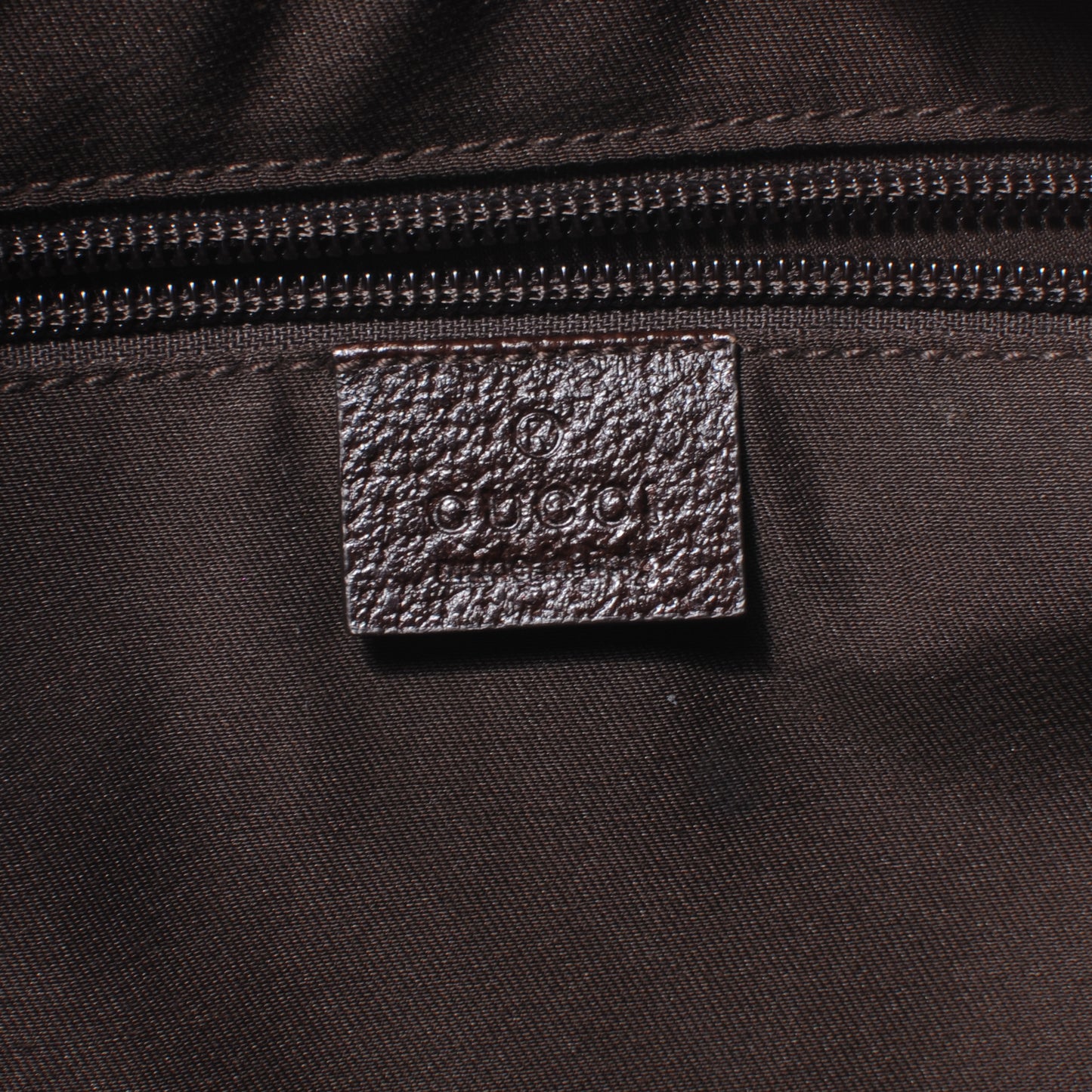 GG Monogram Web Medium Classic Backpack Brown