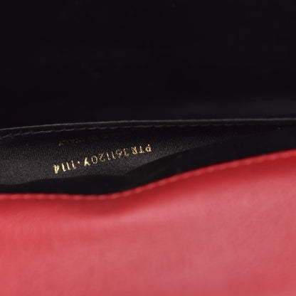 Saint Laurent Calfskin Monogram Large Belle De Jour Clutch Red 7 of 10
