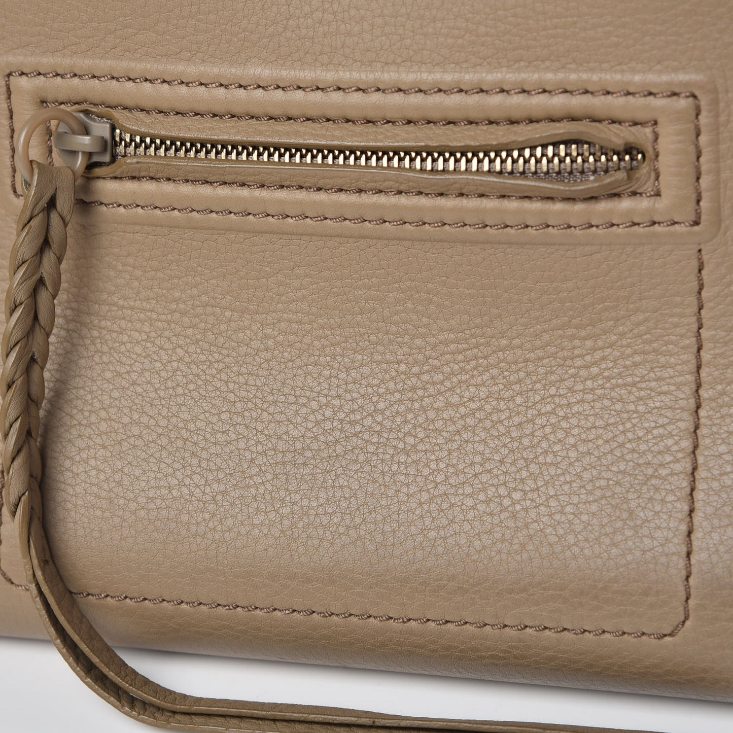 Supple Calfskin Medium Phantom Luggage Beige