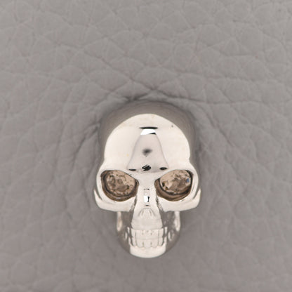 Alexander McQueen Calfskin Skull Card Holder Grey 8 of 9
