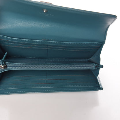 Chanel Lambskin Quilted Boy Flap Wallet Turquoise 6 of 10