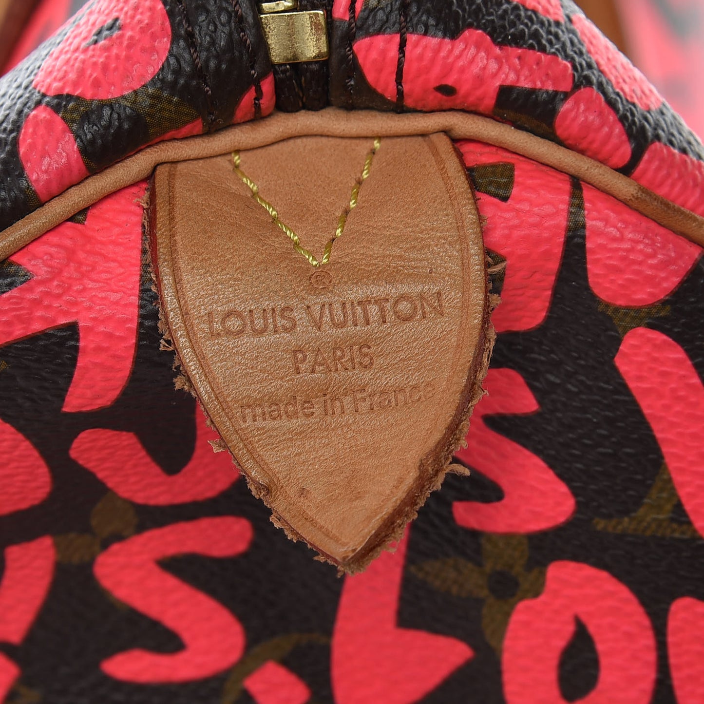 Monogram Graffiti Speedy 30 Fuchsia