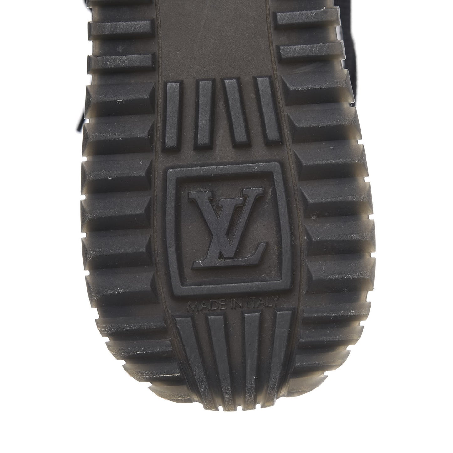 Suede Monogram Run Away Sneakers 36 Black