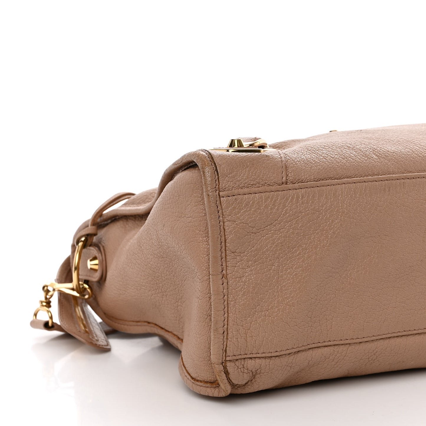 Chevre Gold Metallic Edge Hardware City Rose Des Sables