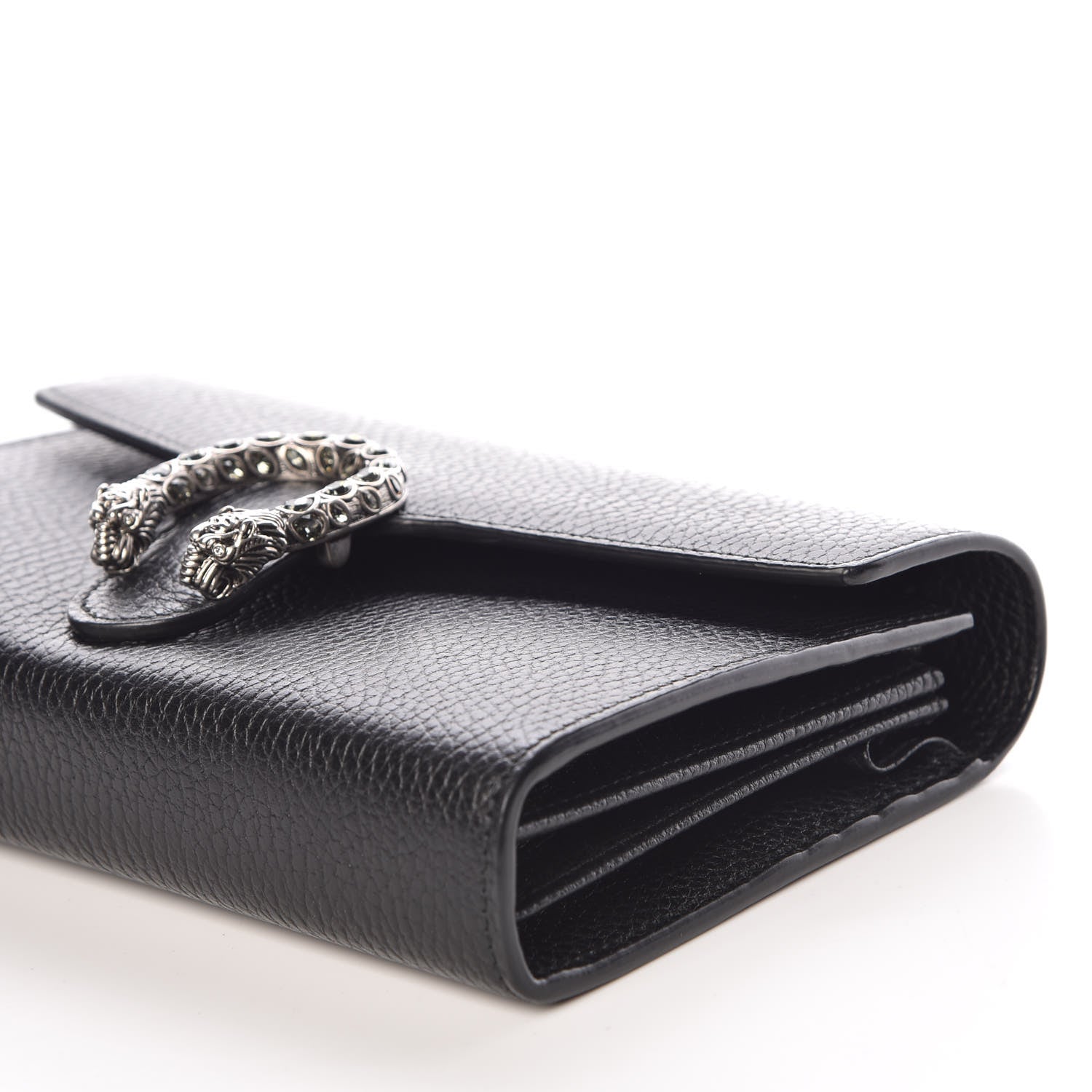 Gucci Calfskin Mini Dionysus Chain Wallet Black 9 of 10