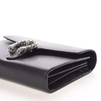 Gucci Calfskin Mini Dionysus Chain Wallet Black 9 of 10
