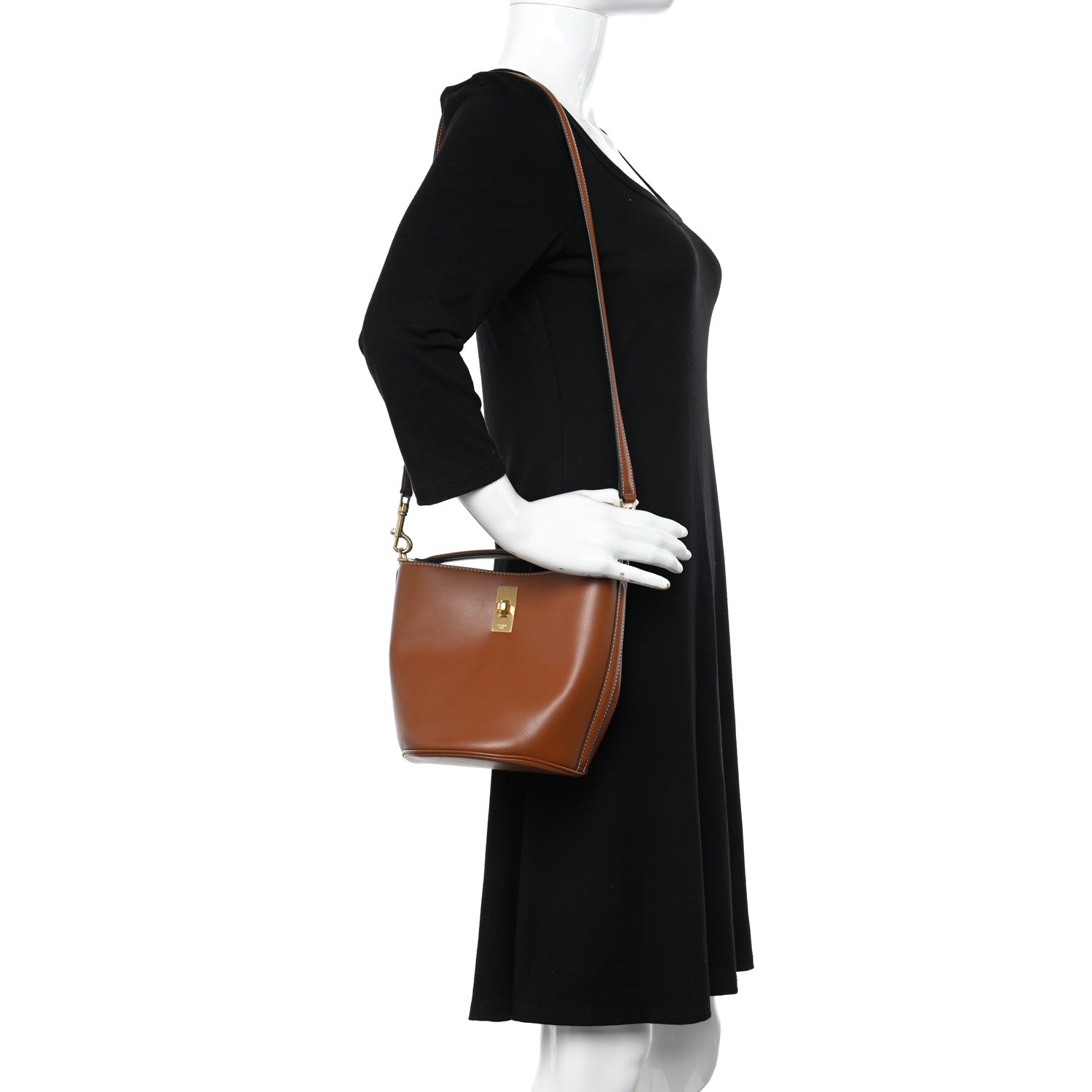 Celine Smooth Calfskin Teen Bucket 16 Tan 2 of 9