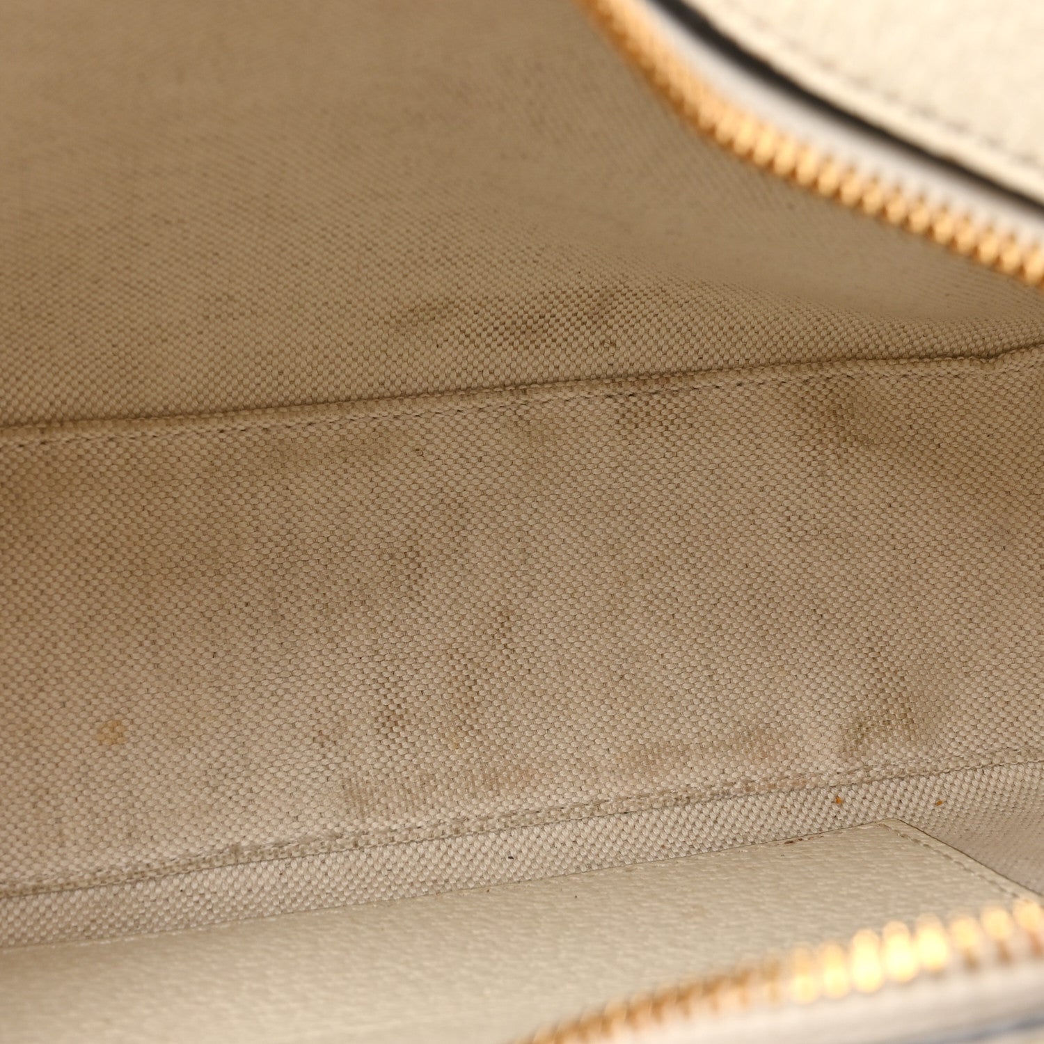 Gucci GG Supreme Monogram Textured Calfskin Web Small Ophidia Camera Bag Beige Ebony Mystic White 15 of 16