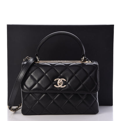 Chanel Lambskin Quilted Small Trendy CC Dual Handle Flap Bag Black 11 of 11