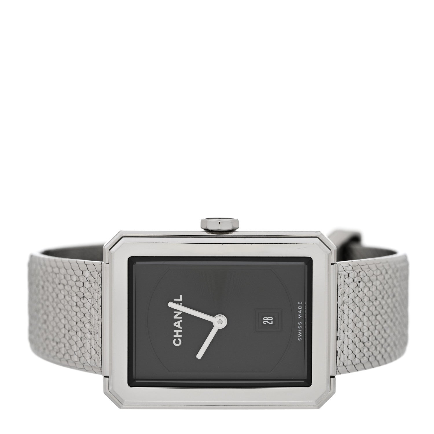 Chanel Stainless Steel 26mm Boy-friend Tweed Quartz Watch Black 2 of 6