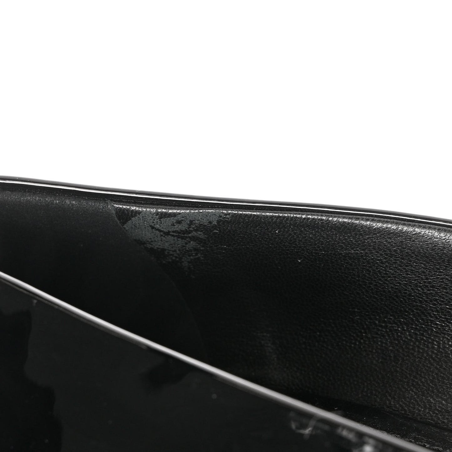 Vernice Metal Triangle Logo 45mm Loafer Pumps 39.5 Black