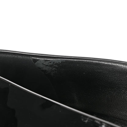 Prada Vernice Metal Triangle Logo 45mm Loafer Pumps 39.5 Black 10 of 10