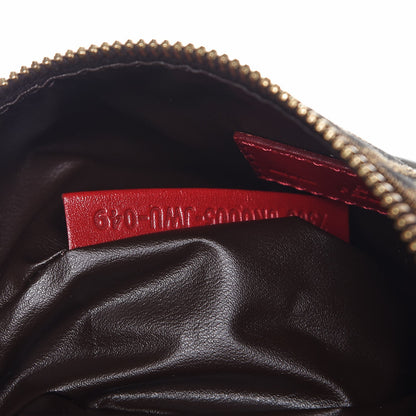 Fendi Zucca Cuoio Lucido Mini Pochette Tobacco Rosso Scuro 7 of 11